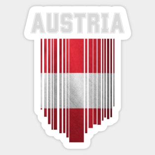 Austria flag, austrian flag Sticker